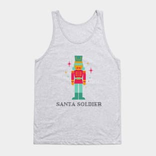 Christmas Santa Soldier Tank Top